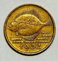 Moneta WMG 5 Pfenig 1932r flądra