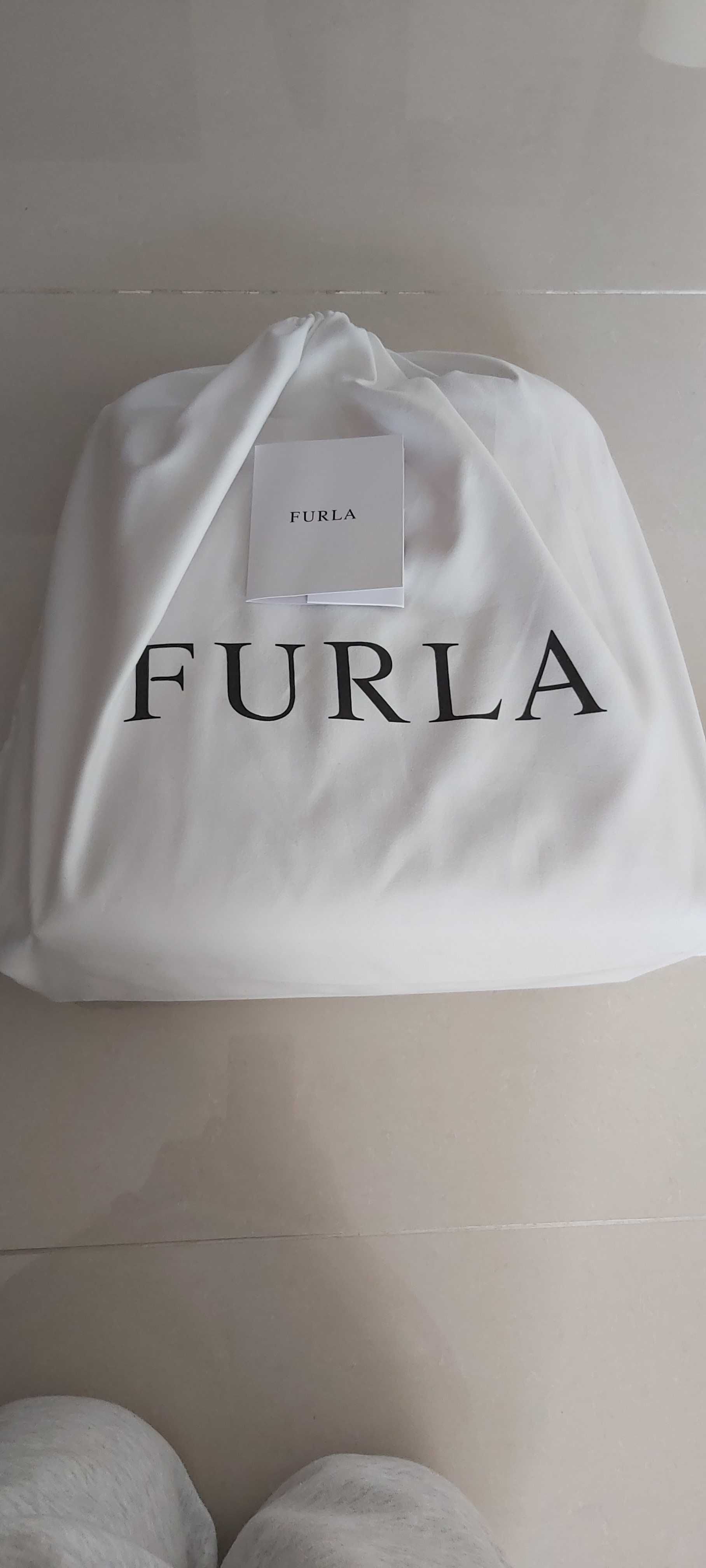 Mala Vermelha da "Furla" em pele genuína