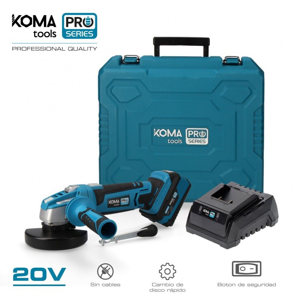 KIT REBARBADORA 20V KOMA TOOLS PRO SERIES BATTERY