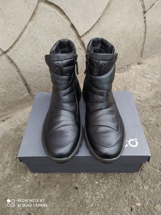 Ecco 41 ботинки жіночі єврозима чоботи шкіряні черевики сапоги ессо