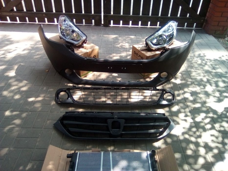 DACIA LODGY grill kratka środkowa góra + dół