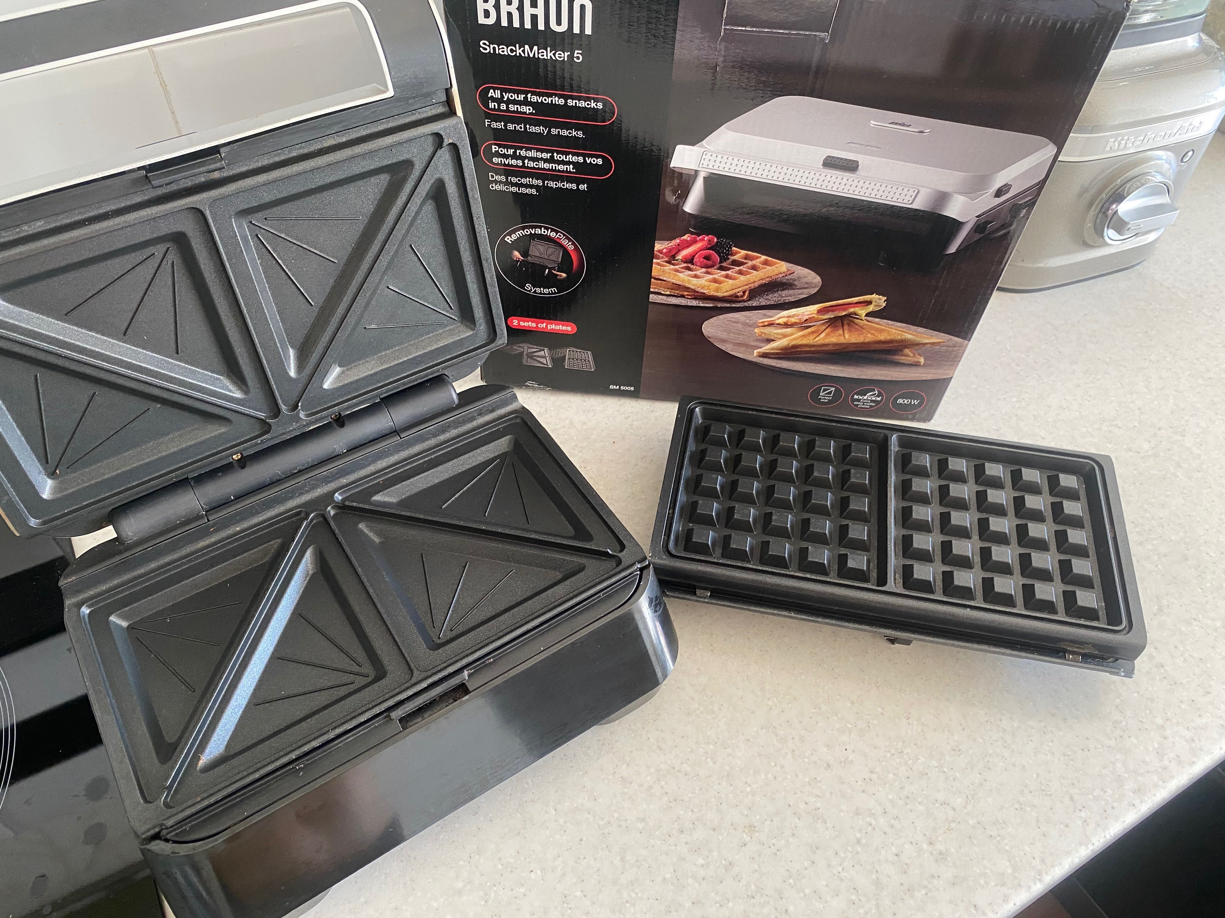 Braun SM5005 SnackMaker 5 вафельница,сендвич,бутербродница delonghi