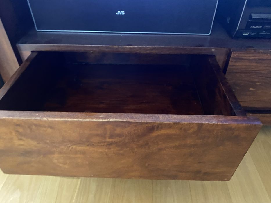 Szafka RTV naturalne drewno Palisander