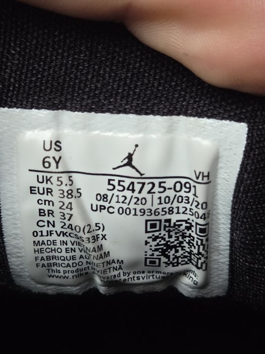 38-38.5р Nike Air Jordan 1 жіночі кросівки