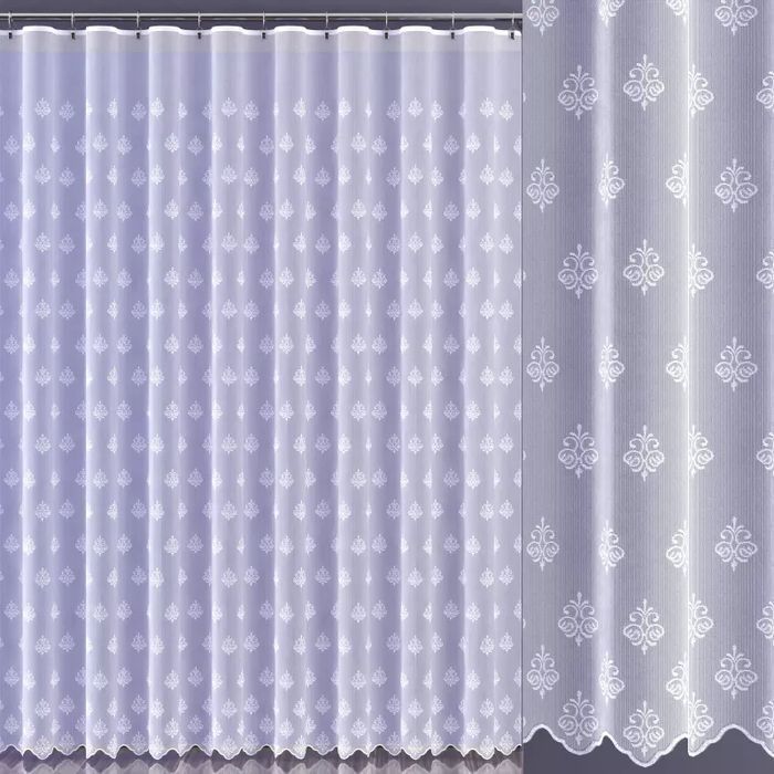 Firanka haftowana enzo wys. 300 cm Kasea biała 300 cm