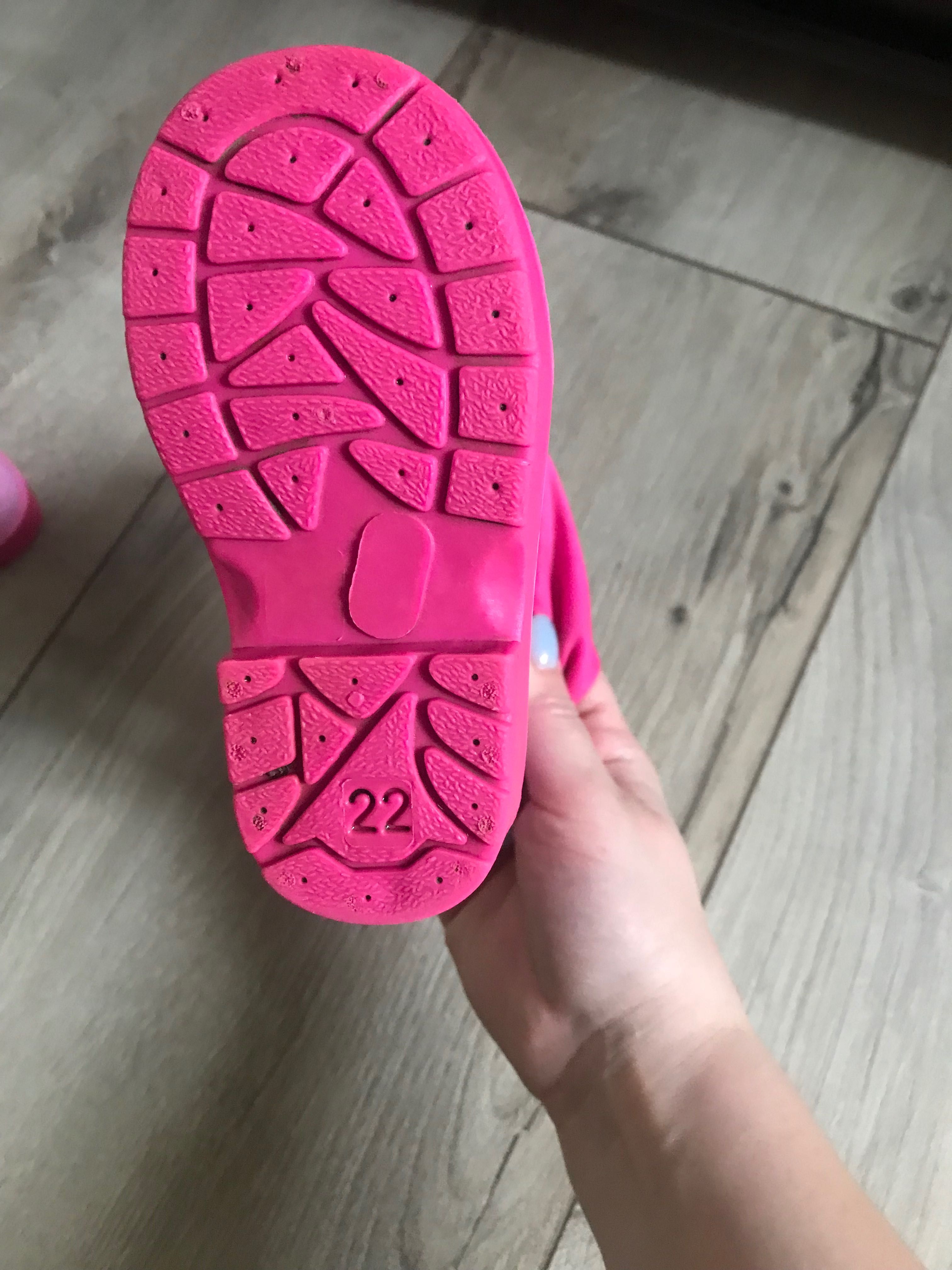 Гумові чобітки для дівчинки,22 розмір