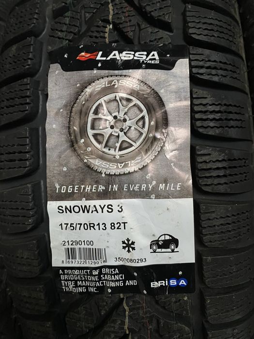 Зимові шини Lassa Snoways 3 175/70 R13 82T