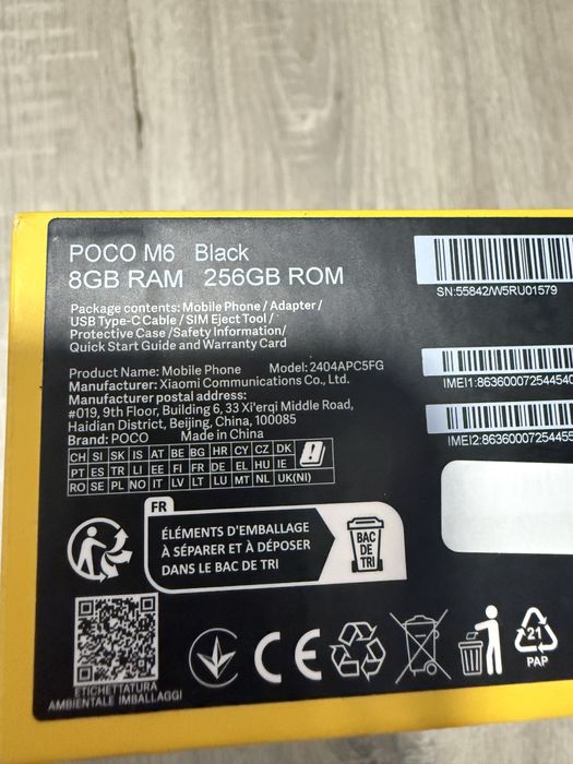 Telefon POCO M6 nowy