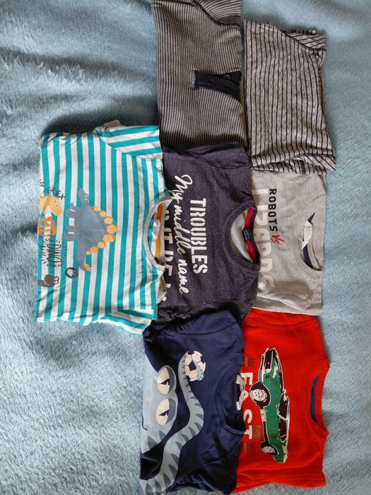 Bluzki chłopięce z długim rękawem rozm 98/104