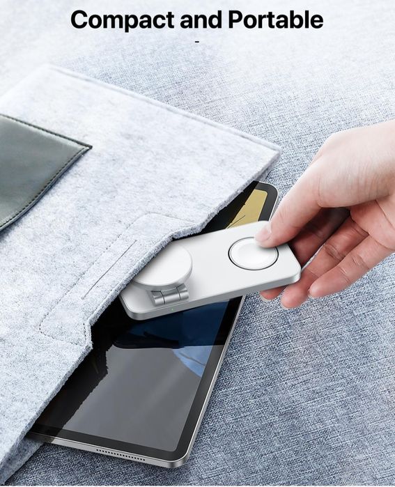 KEEPRO Bezprzewodowa ładowarka, stacja ładująca 3 w 1 do Apple