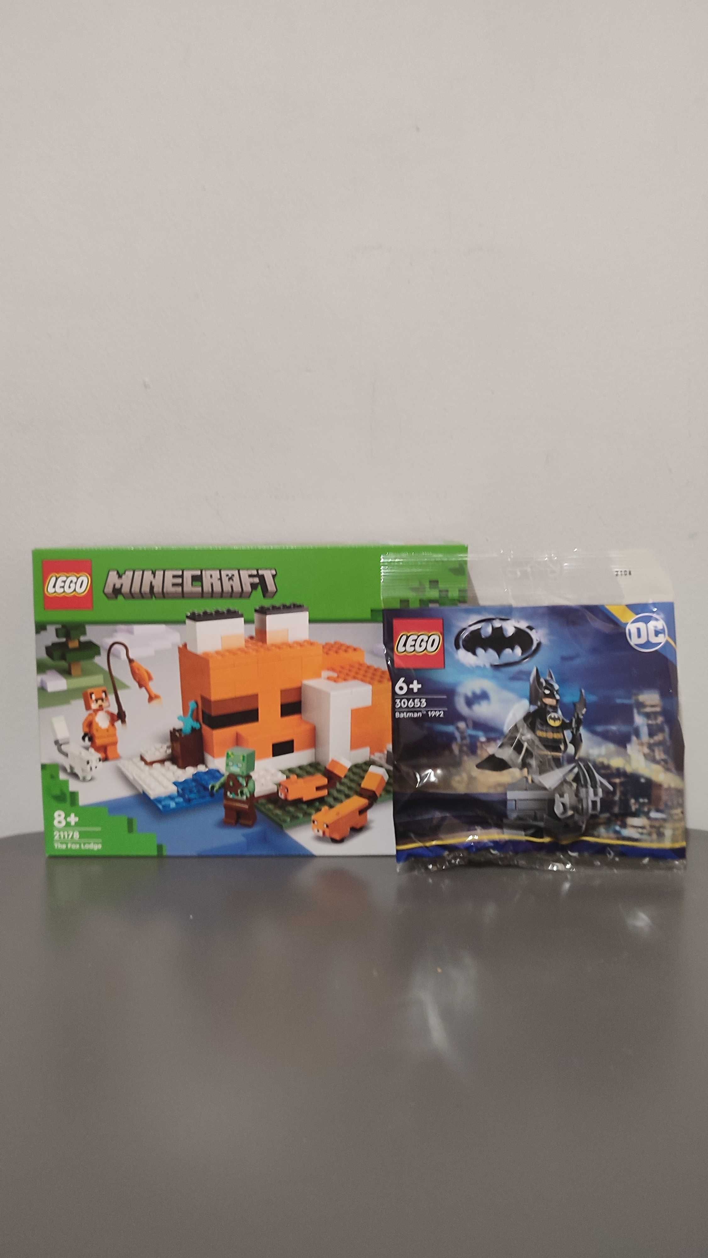 2 zestawy!!LEGO Minecraft 21178,Nowe +LEGO DC Batman 30653, Nowe