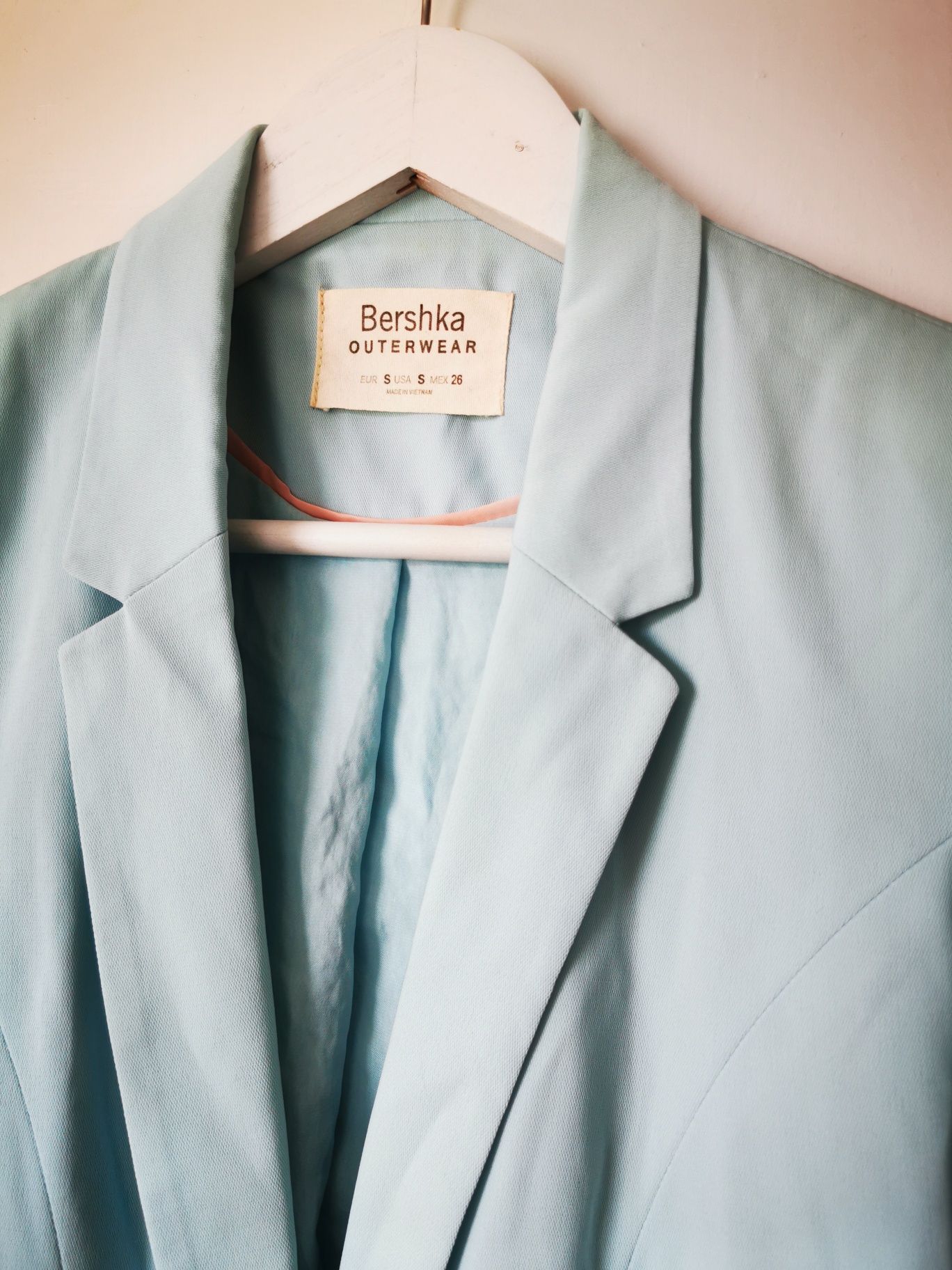Marynarka błękitna Bershka S