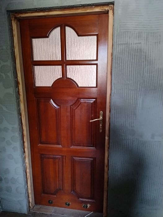 Drzwi drewniane wewnętrzne prawe 80 bez ościeżnicy