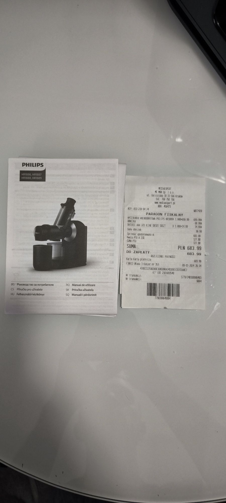Wyciskarka wolnoobrotowa Philips