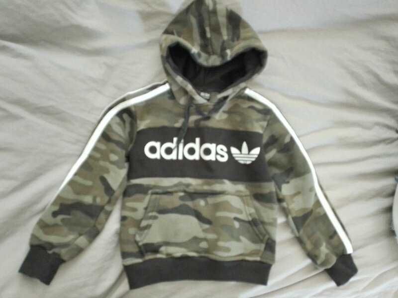 Кофта пайта Adidas с капюшоном, начес.