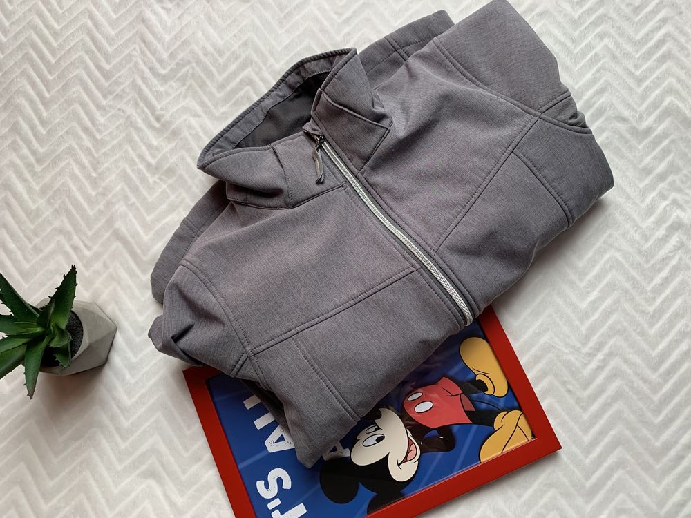 H&M szara kurtka softshell r 152 bluza