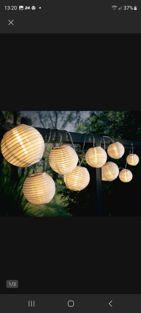Girlanda LIVARNO HOME 500 cm solarne