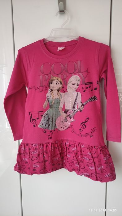 Bluza tunika Anna i Elza Frozen r 122