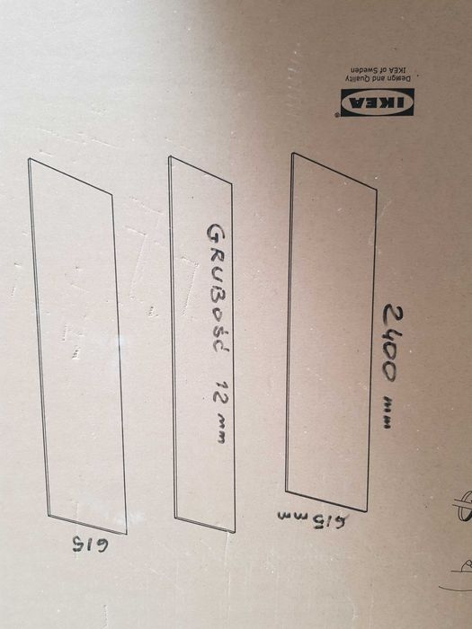 Płyta meblowa IKEA o grubości 12mm sprzedam 2 sztuki