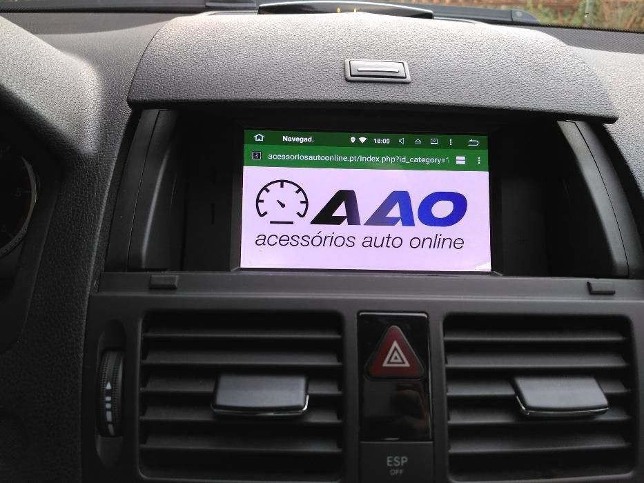 Auto Rádio Android GPS Mercedes Classe C W204 DVD Bluetooth 2007