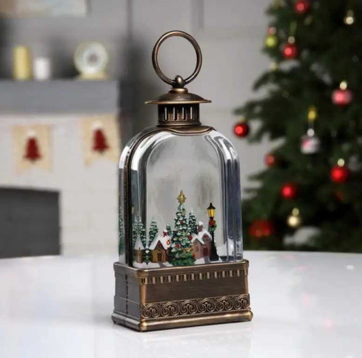 Нічник новорічний Старовинний ліхтар WDL-23013E з підсвіткою й музикою