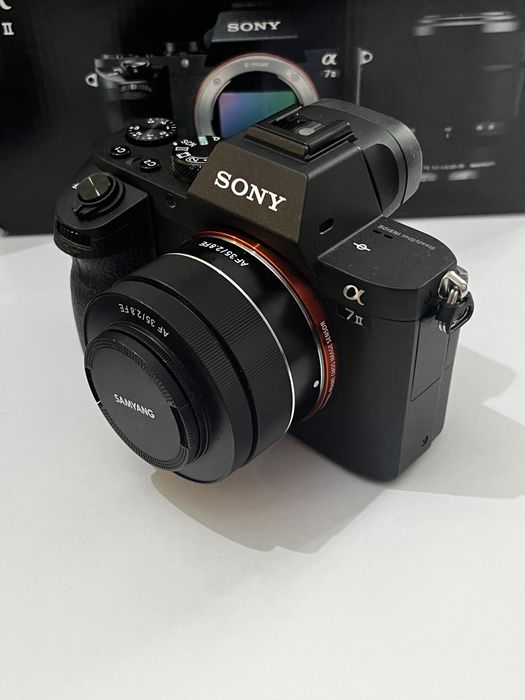 Aparat sony a7 II + obiektyw samyang af 35mm f 2.8