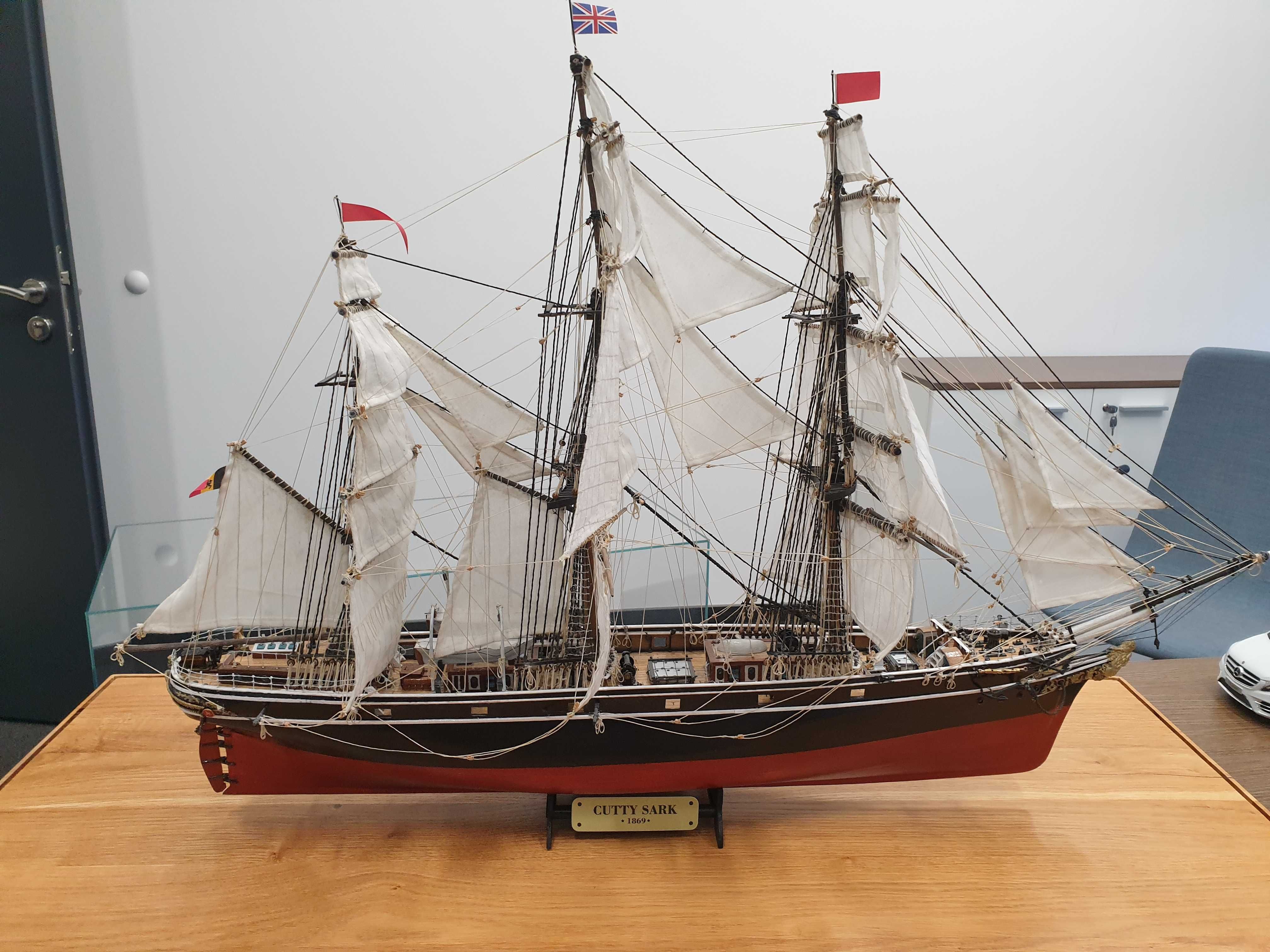 Model Cutty Sark - jedyny taki model żaglowca klipera.  UNIKAT