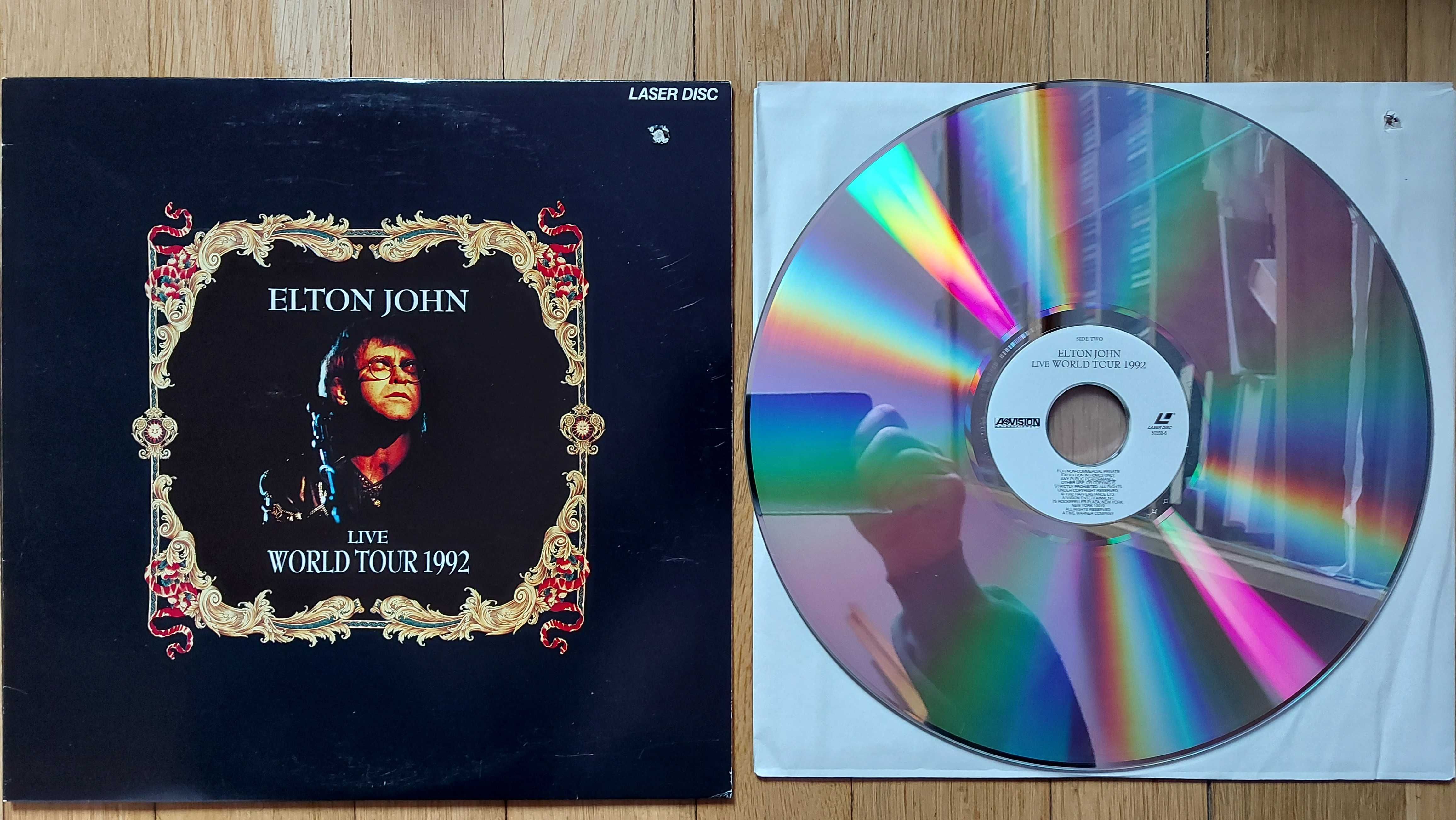 Laserdisc Elton John –Live World Tour 1992,   US 1992  (NM/EX)