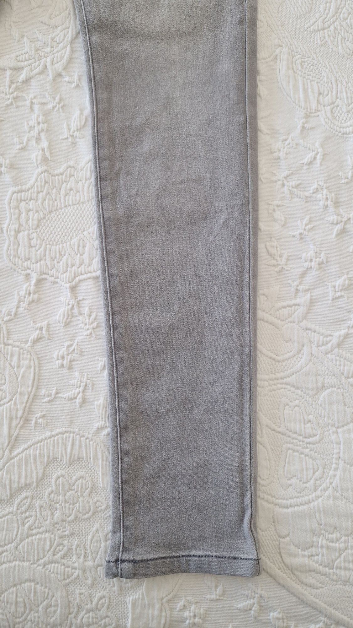 Calças ganga skinny Lefties cinza tamanho 40