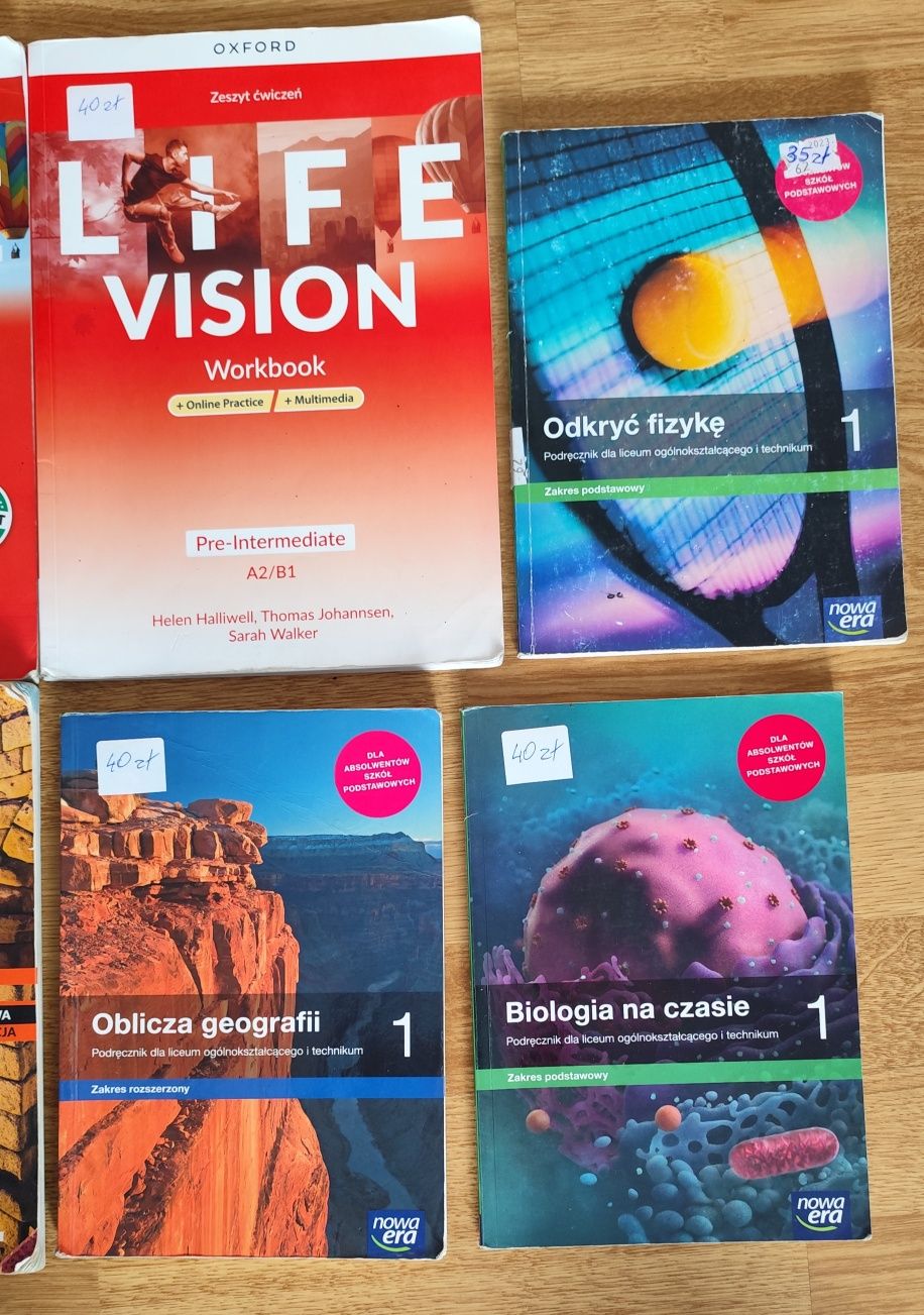 Podręczniki do 1  klasy Liceum i Technikum