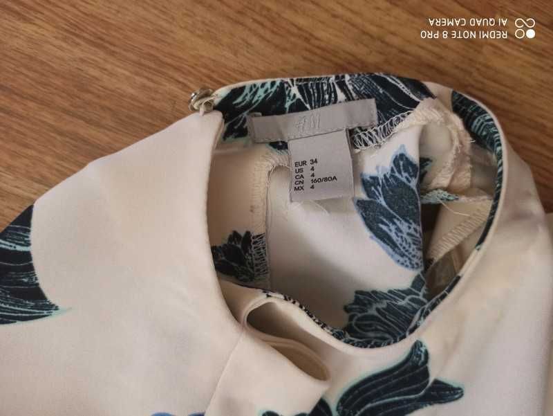 Bluzka H&M z odkrytymi plecami