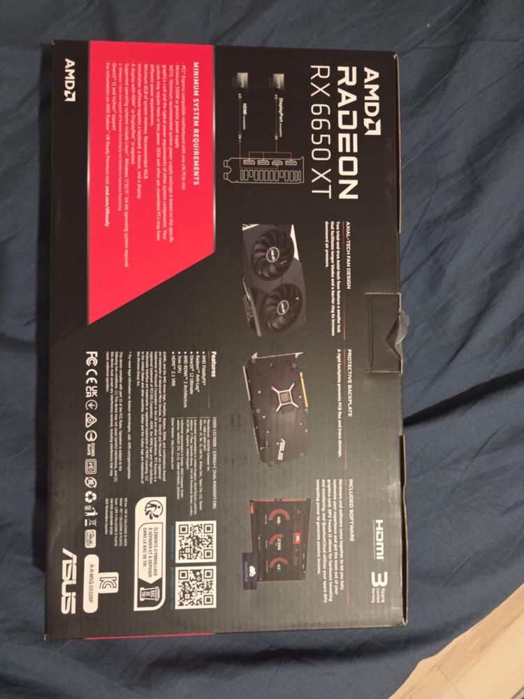ASUS Radeon RX 6650 XT Dual OC 8GB GDDR6