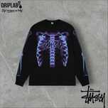Longsleeve Stüssy "X-Ray Ribcage" – Black