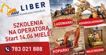 Kurs na operatorów koparki, koparko-ładowarki i ładowarki start 14.06