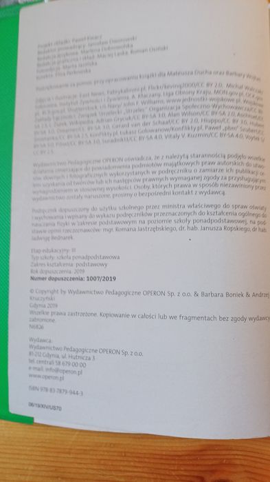 Podręcznik Edukacja dla bezpieczeństwa  operon