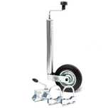 Roda de suporte para reboque com braçadeira e grampos