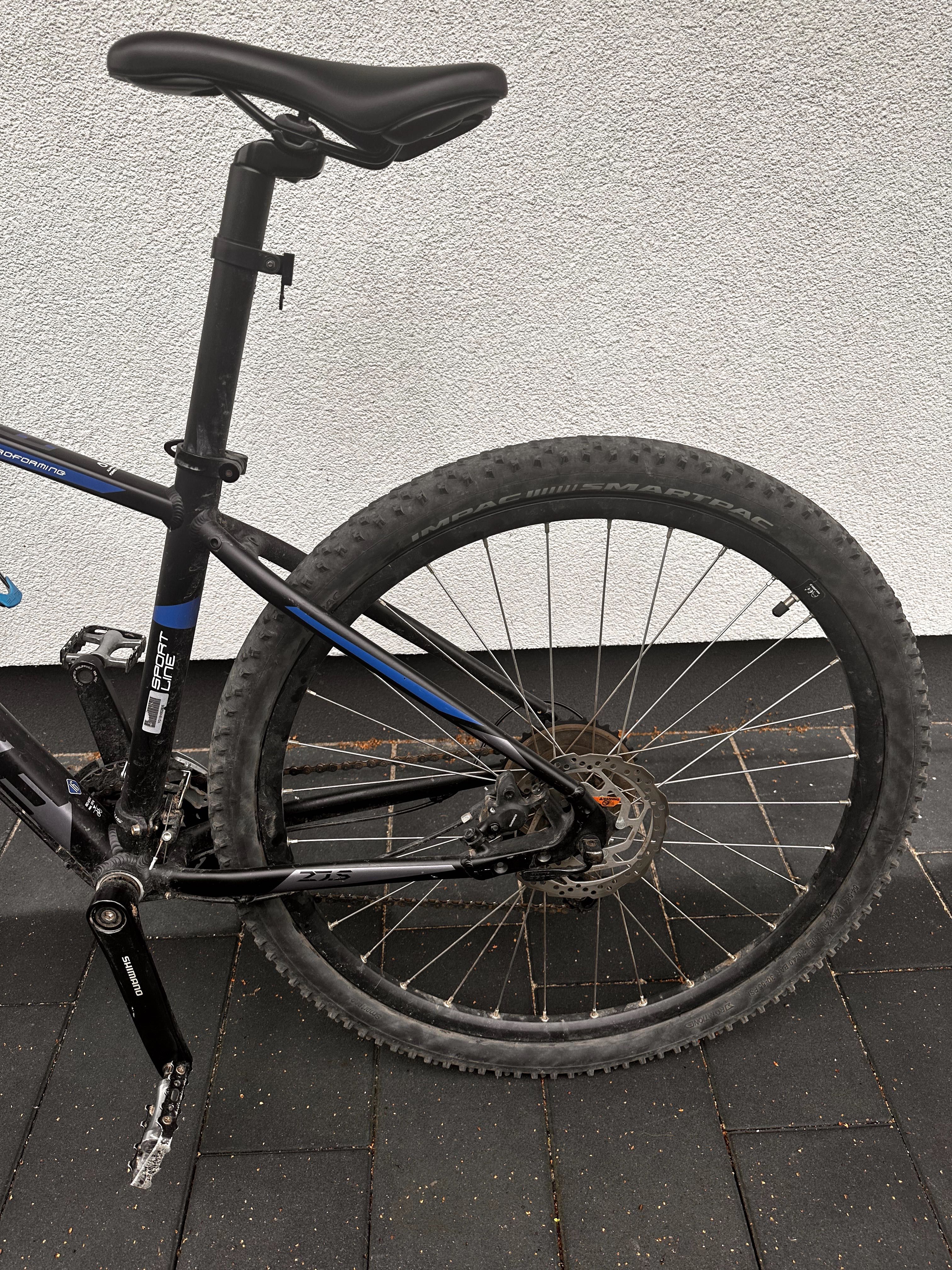 Unibike shadow 27.5 czarno- niebieski rower
