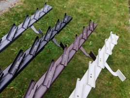 Stalowy mechanizm, ruchome deseczki. System shutters metalowy