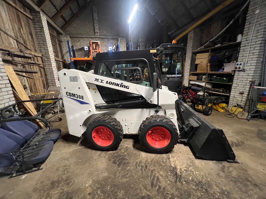 Ładowarka burtowa Lonking CDM308 jak Bobcat udźwig 1000 kg Kubota