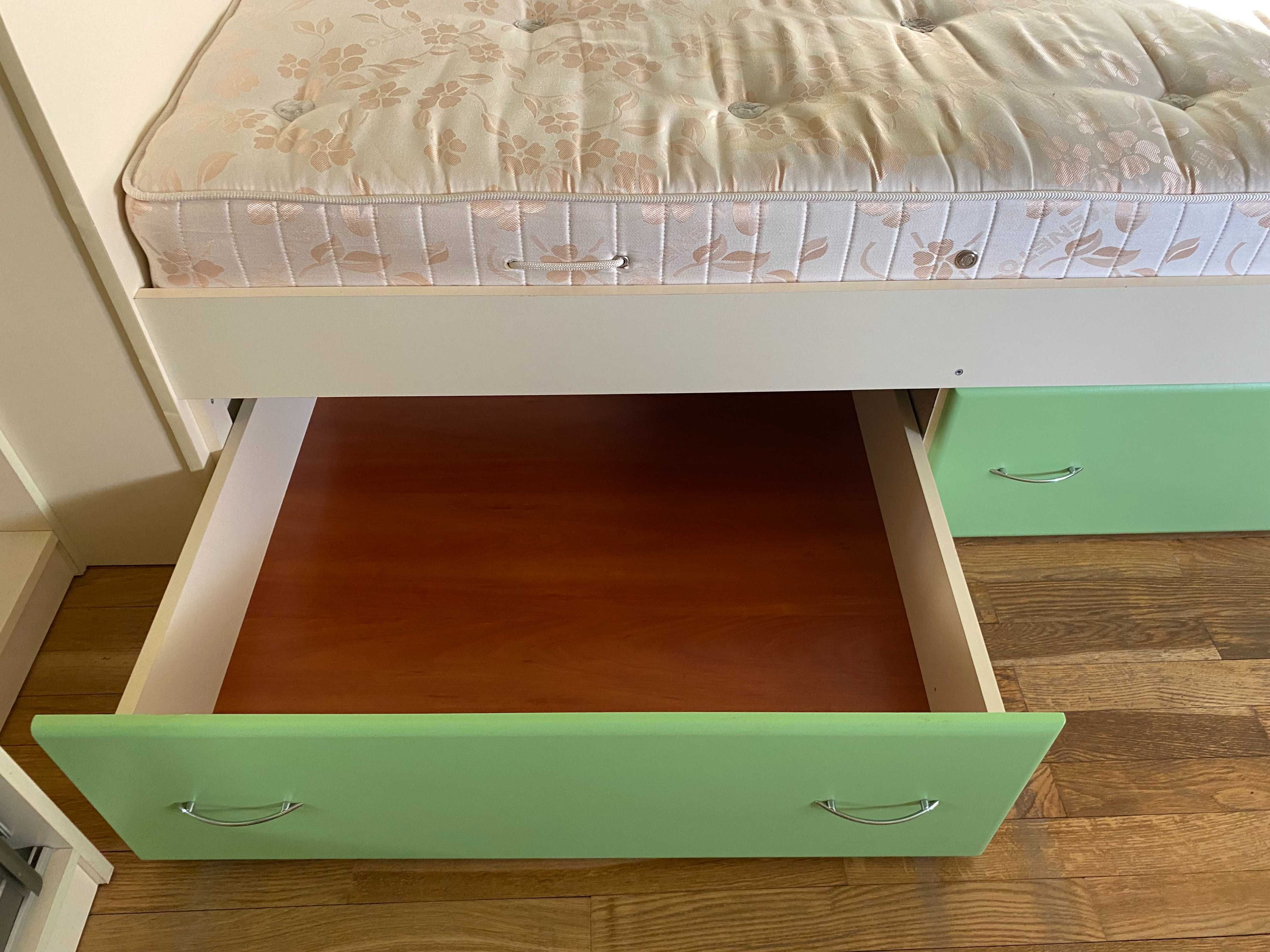 Дитячі меблі (письмовий стіл,ліжко,книжкові полички, шафа купе)