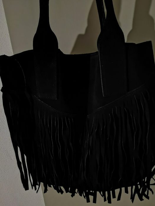 Torebka worek skórzana