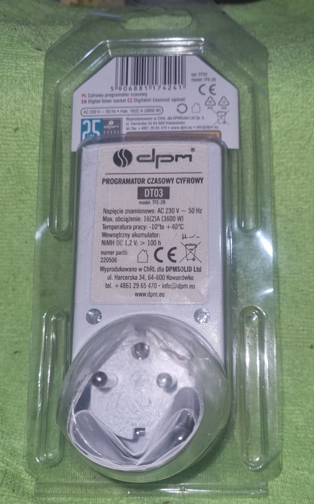 Cyfrowy programator czasowy DPM  DT03