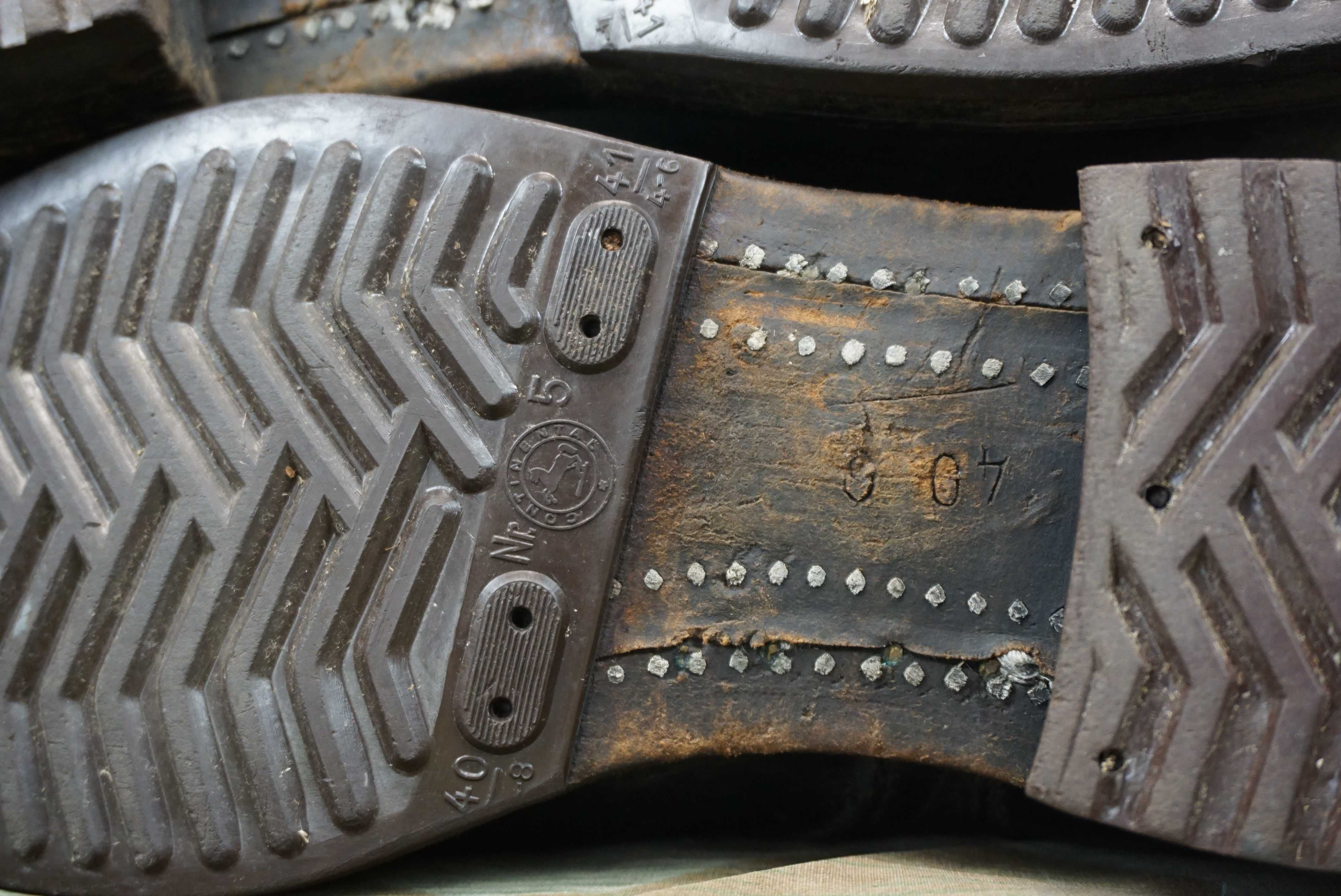 Buty skórzane oficerki Bundeswehra Knobelbecher Schaftstiefel lata50te