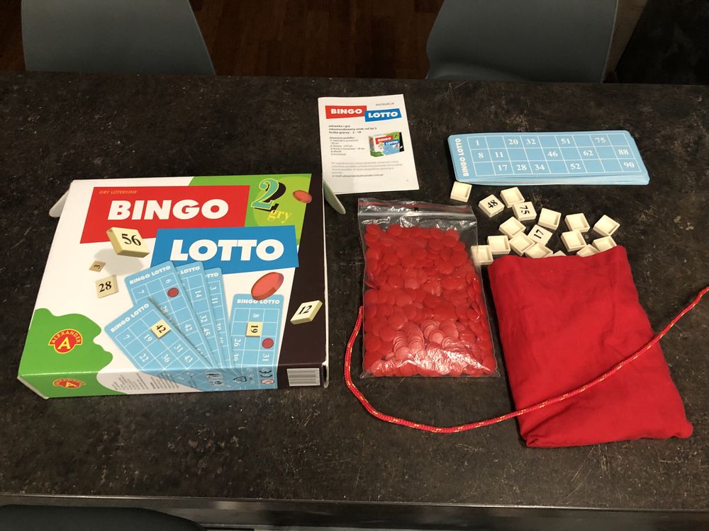 2 gry Bingo/Lotto oraz Kalambury