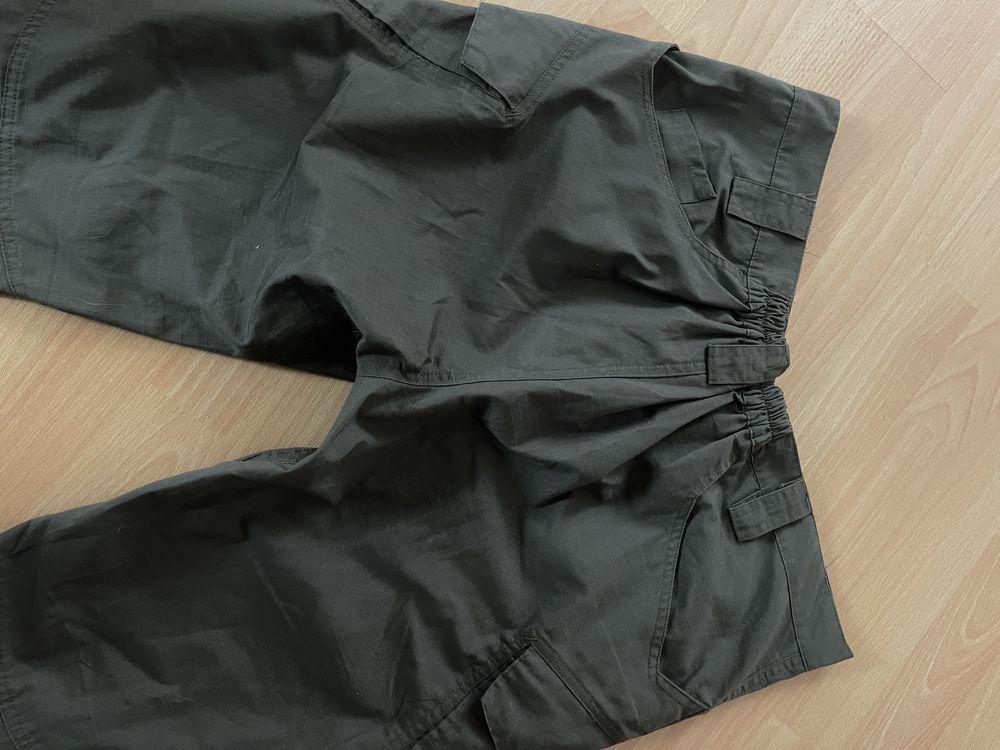 Чоловічі штани з кишенями темно-зенені
