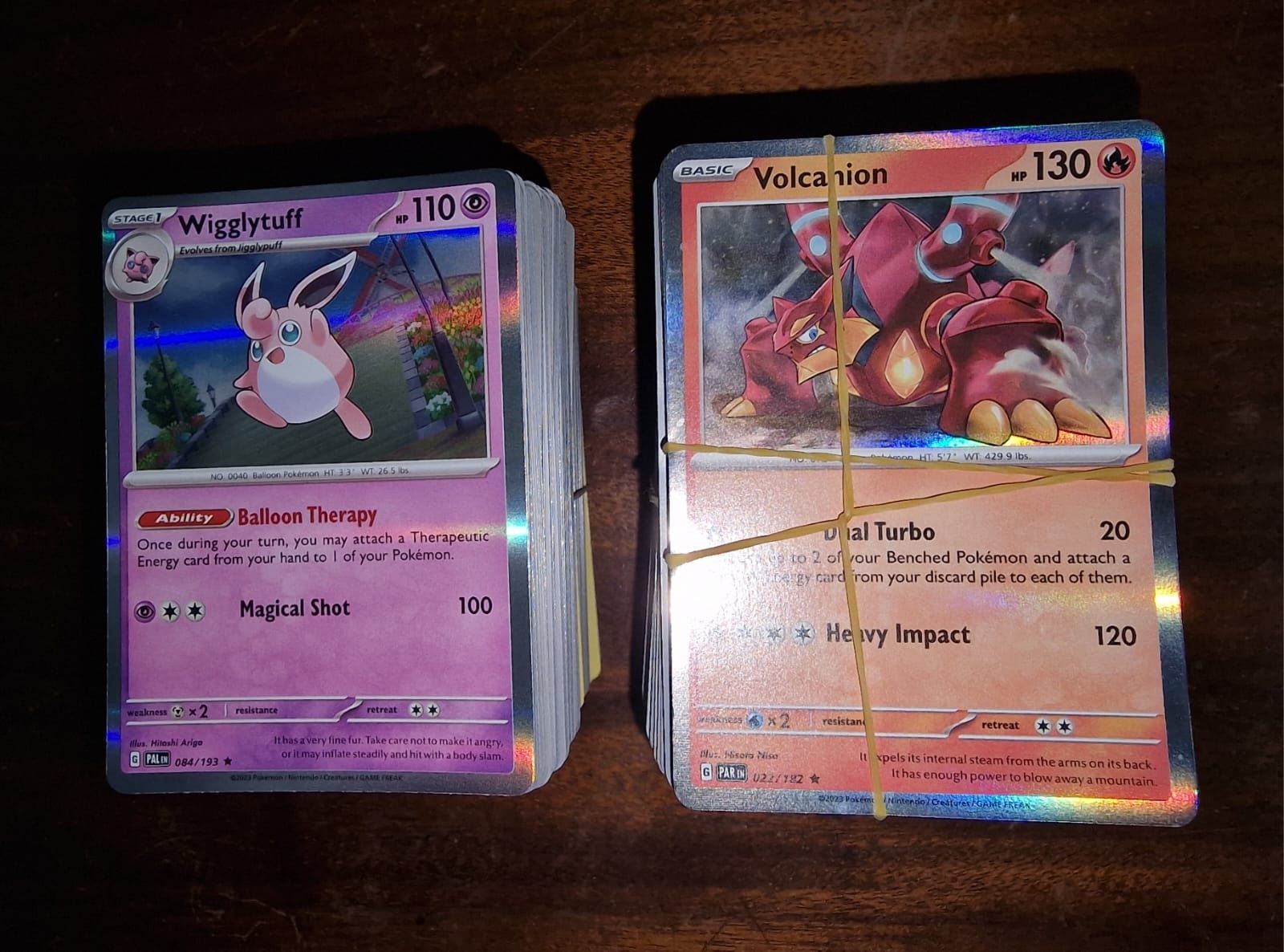 Cartas Pokémon em excelente estado