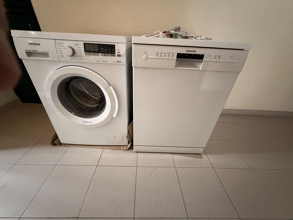 Máquina lavar roupa e máquina louça siemens. (Posso vender separado)