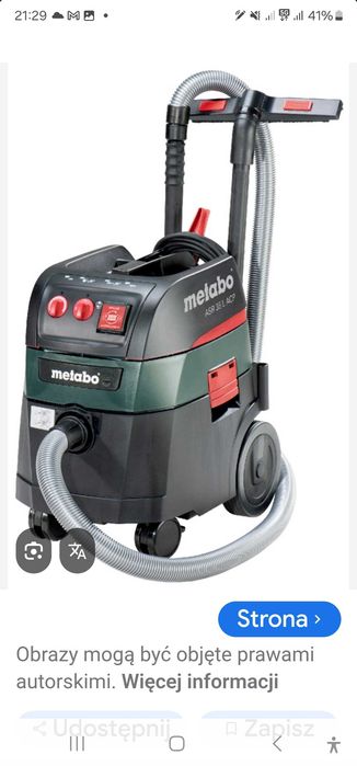 Automatyczny Odkurzacz budowlany Metabo ASR 35 L ACP