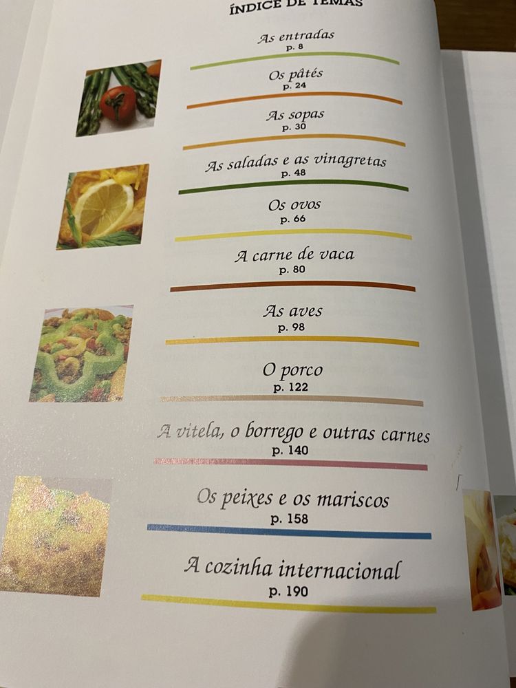 Livro de culinária Prazeres da Boa Mesa