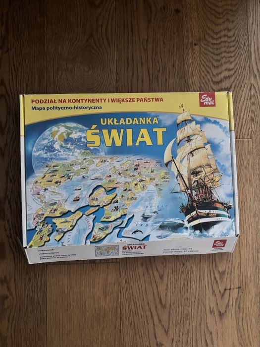 Ukladanka puzzle europa i świat